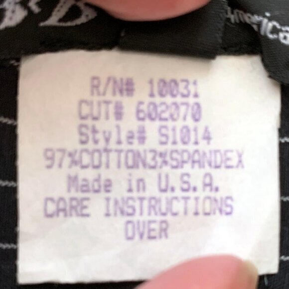 ❤️ 3B Made In America Pinstripe Skirt - Picture 6 of 6